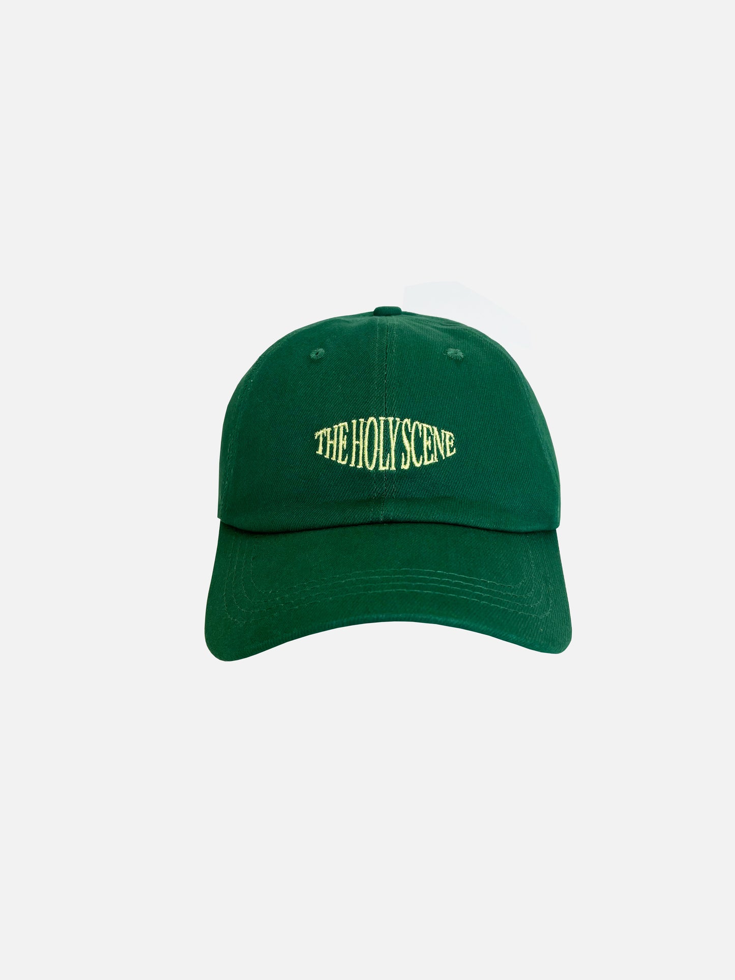 Green signature embroidery hat