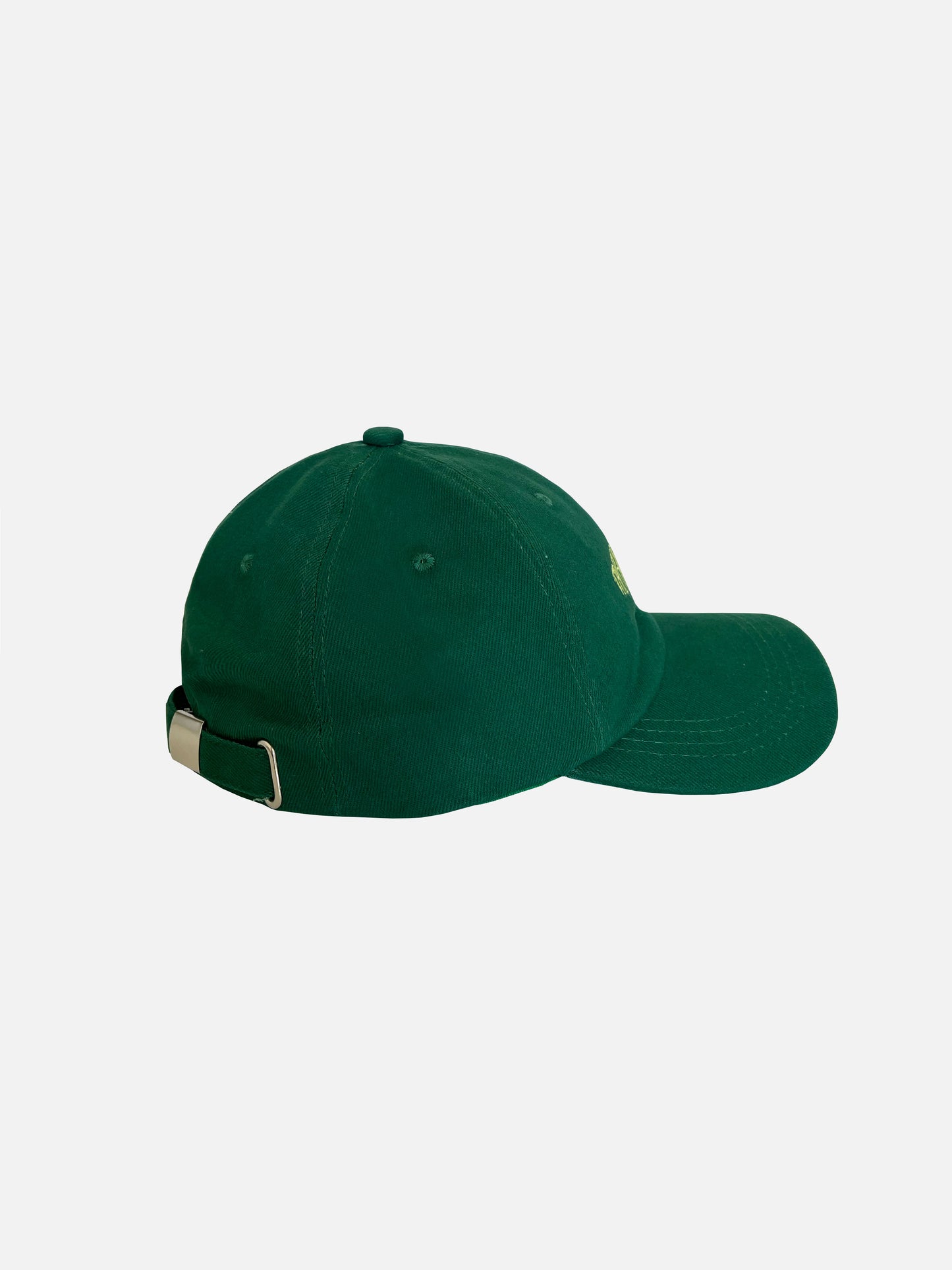 Green signature embroidery hat