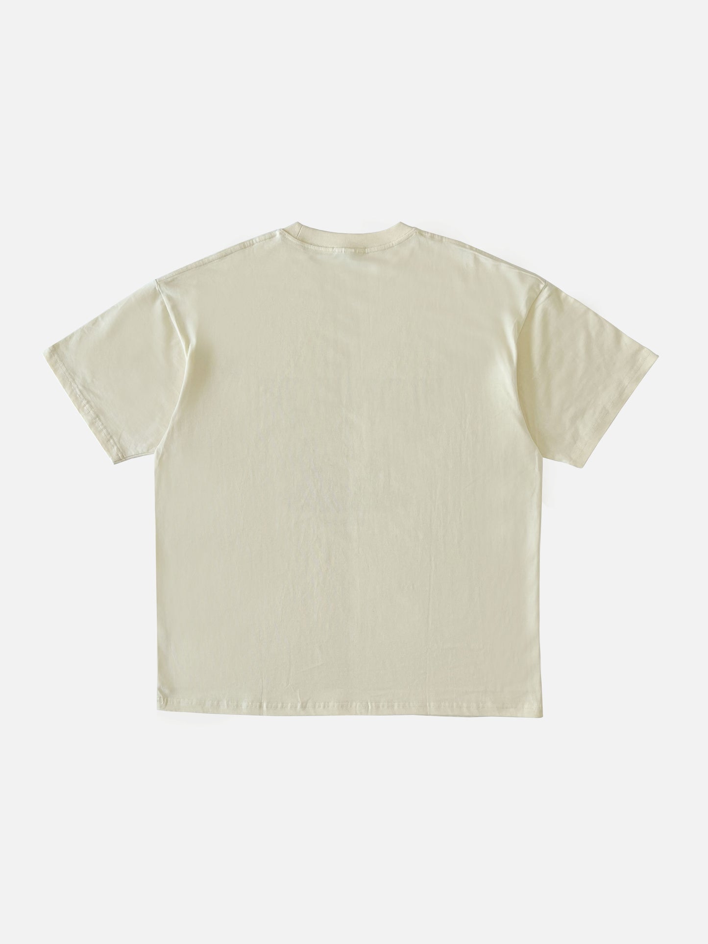 Beige unisex oversized tshirts with graphic